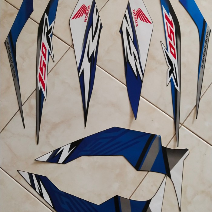 Sticker Striping Honda Sonic Rs 125 Philipina Biru