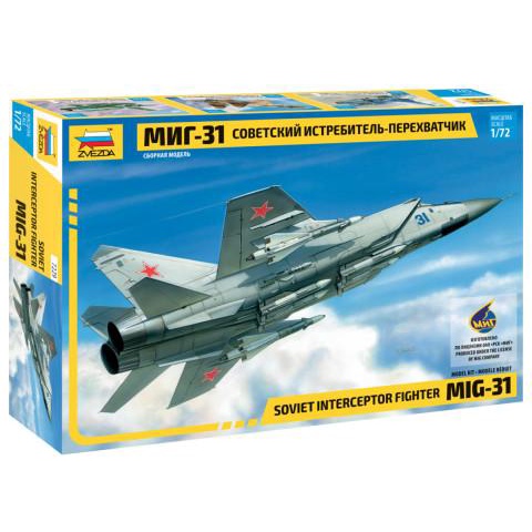Pesawat Rusia MIG-31 Skala 1:72 Mokit Zvezda