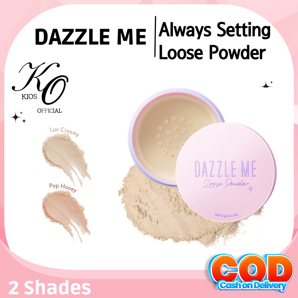 Dazzle Me Always Setting Loose Powder | Soft Smooth Long Lasting | Bedak Tabur