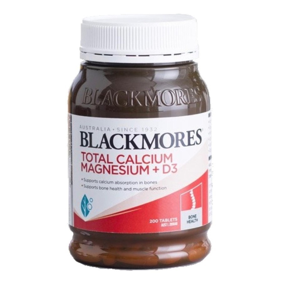 Blackmores Black Mores Total Calcium Magnesium D 3 Blackmore More Kalsium Vit D3 200 tablet kapsul C