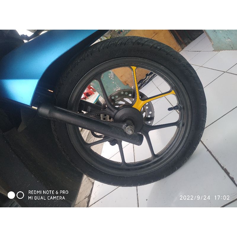 Stiker Velg GENIO ala-ala X-MODE,stiker cutting velg motor GENIO