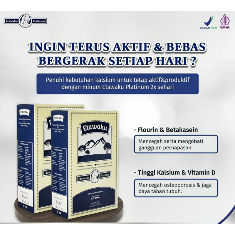 

ETAWAKU Platinum 100% Susu Kambing Asli ORIGINAL