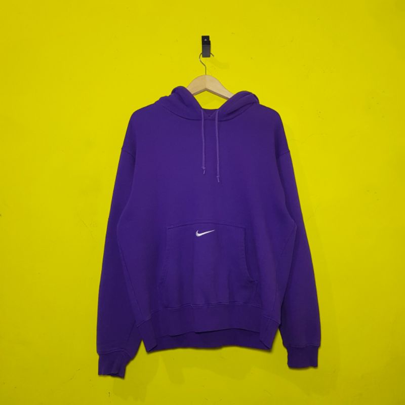 NIKE CENTER POCKET vintage purple/ungu hoodie jacket