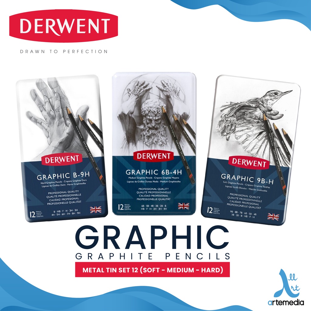 

Derwent Graphic Pencil Drawing Sketching Pensil Gambar Set