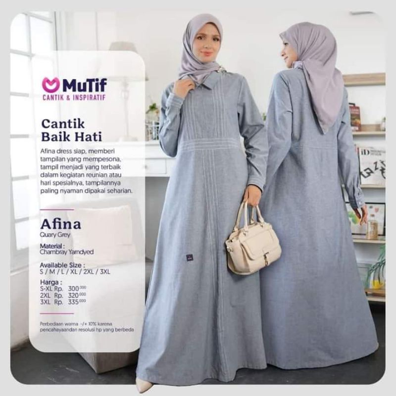 GAMIS MUTIF AFINA TERBARU 2022/ GAMIS MUTIF DAMOZA AFINA/ GAMIS UPMORE AFINA