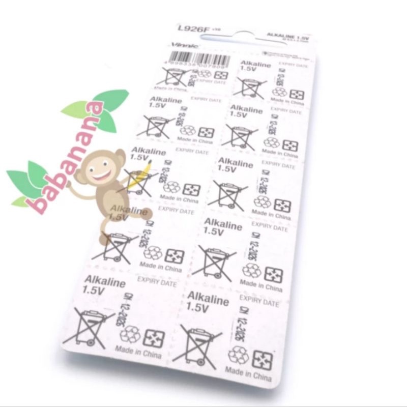 Baterai Vinnic L926F AG7 battery kancing button remote jam