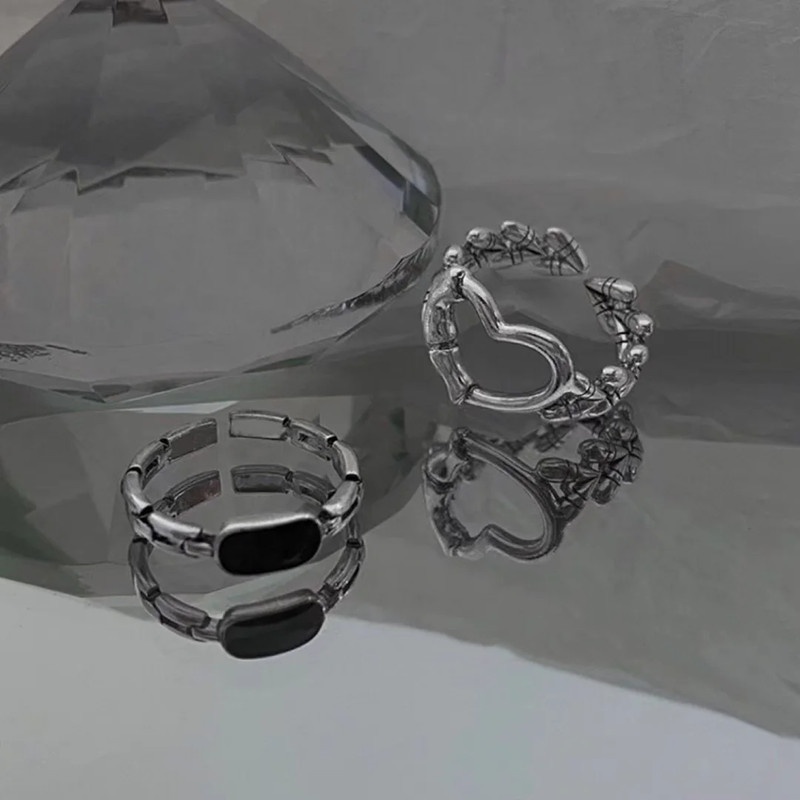 Cincin Bentuk Hati Gaya Simple Untuk Aksesoris