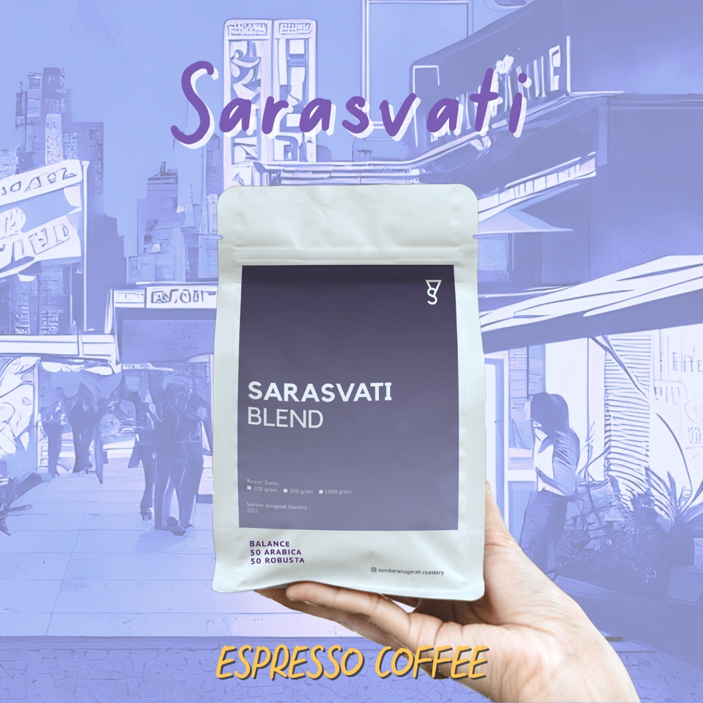 

Sarasvati 200 gr | Espresso Blend Coffee | Biji Kopi