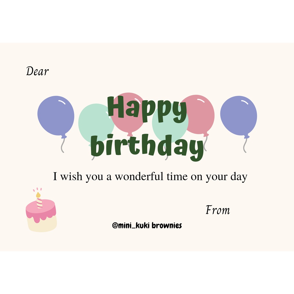 

KARTU UCAPAN (hanya tambahan)