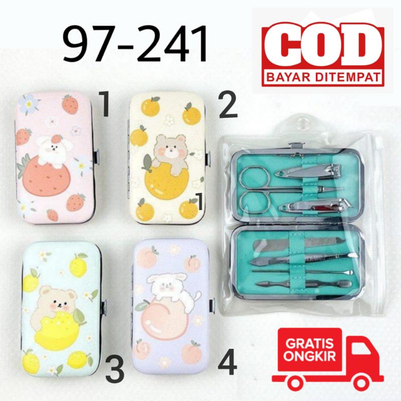 Manicure Pedicure Set Isi 7 Motif Cute Impor