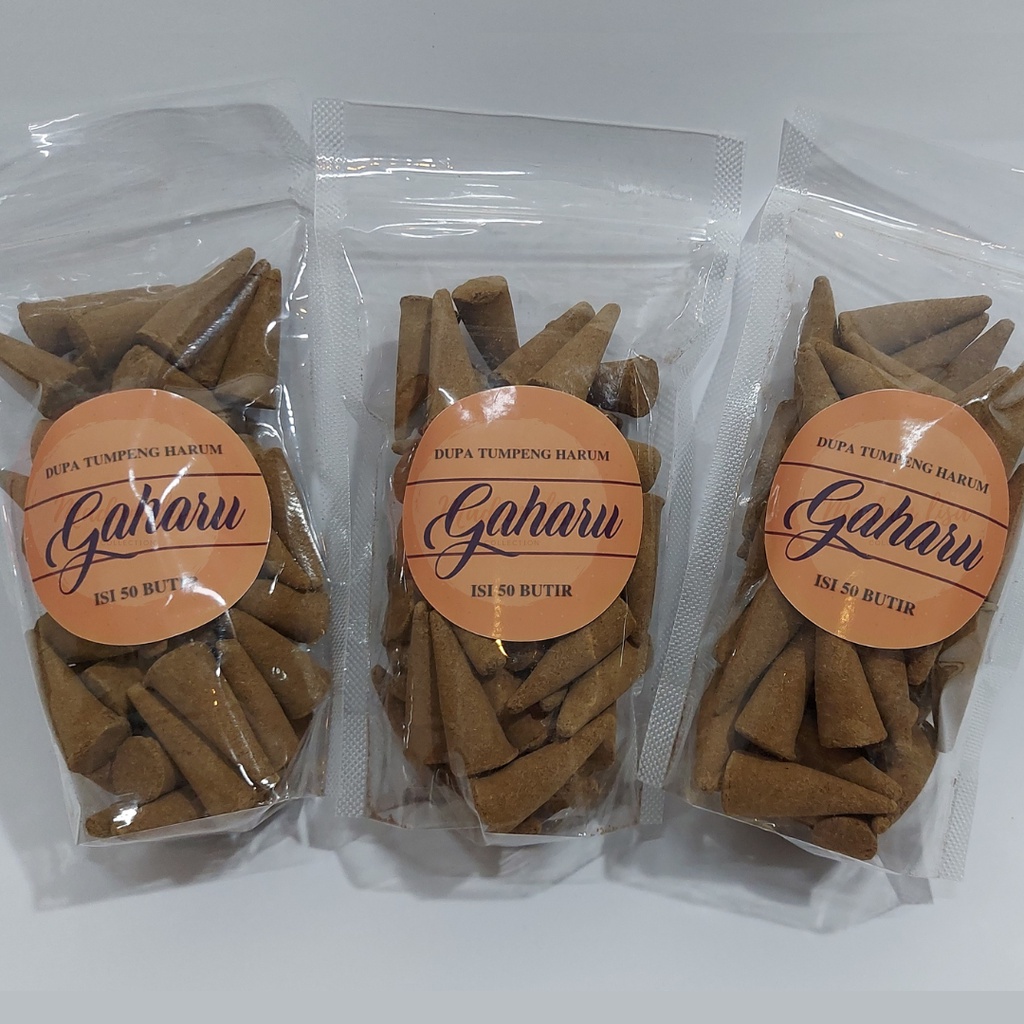 ORIGINAL Gaharu ASLI 50PCS Buhur Menyan Kerucut Wangi Halus AROMATERAPI INCENSE CONE