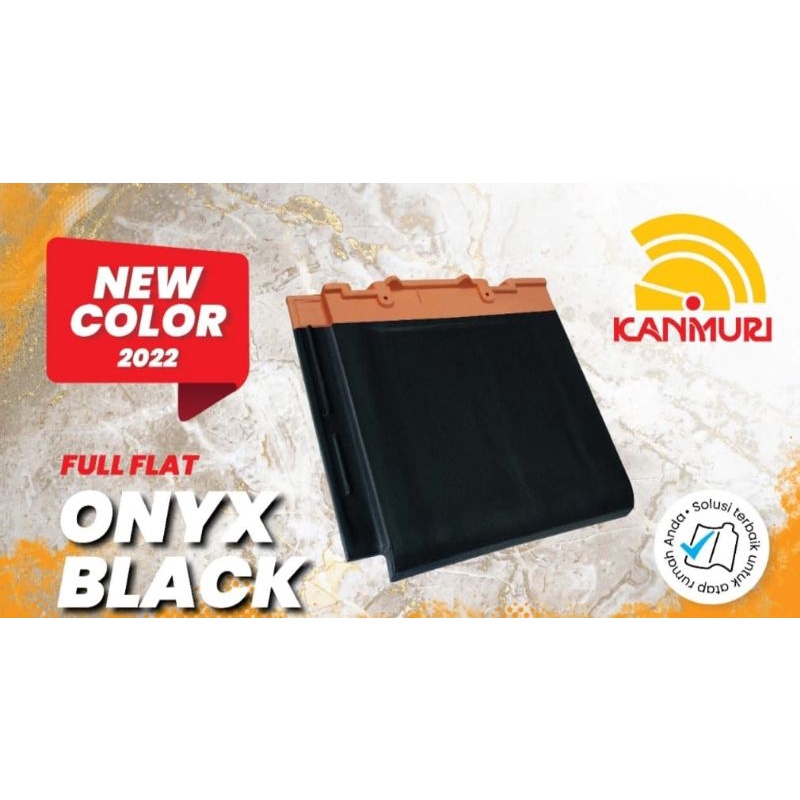 Kanmuri onik black flat | genteng keramik