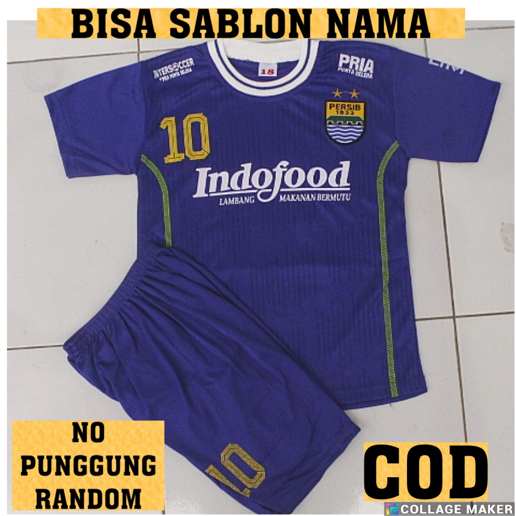 setelan baju bola persib bandung anak/baju bola persib bandung anak usia 0-12thn