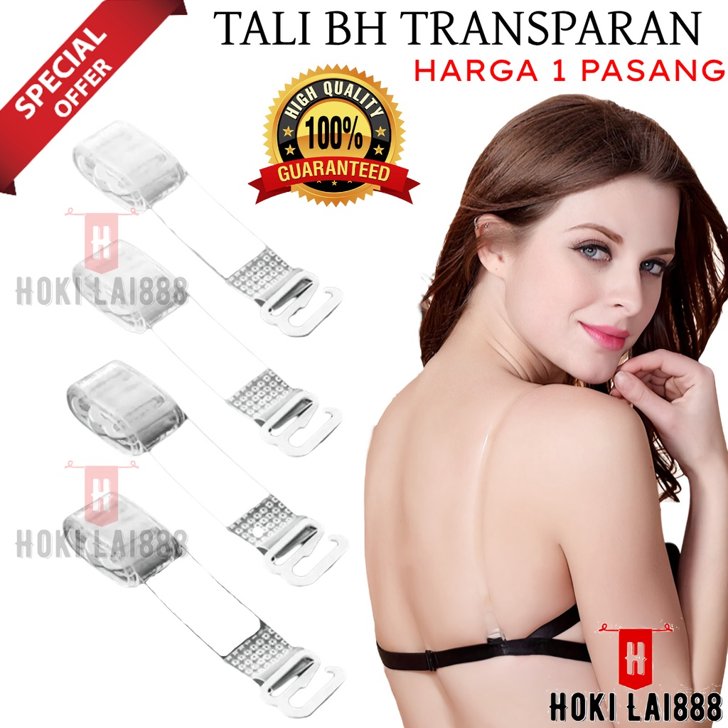 [HKL] TALI BRA TRANSPARAN SEPASANG / TALI BRA BENING / TALI BH BENING / TALI BH / BRA STRAPS