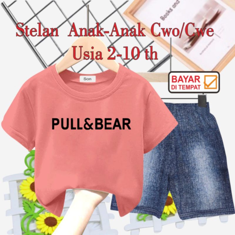 STELAN ANAK UNISEX/CELANA SEMI JEANS USIA 2 THN-10 THN(FULLB3AR)