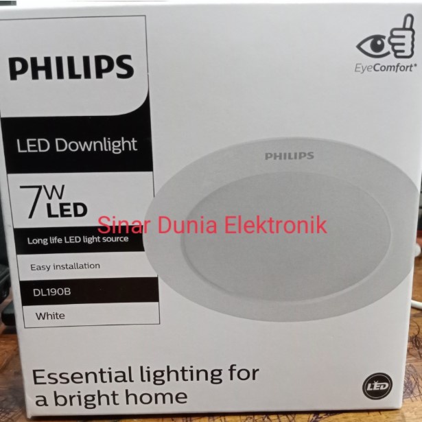 PHILIPS Lampu Downlight 7W Eridani LED DL190B 7Watt 7 Watt 4 Inch