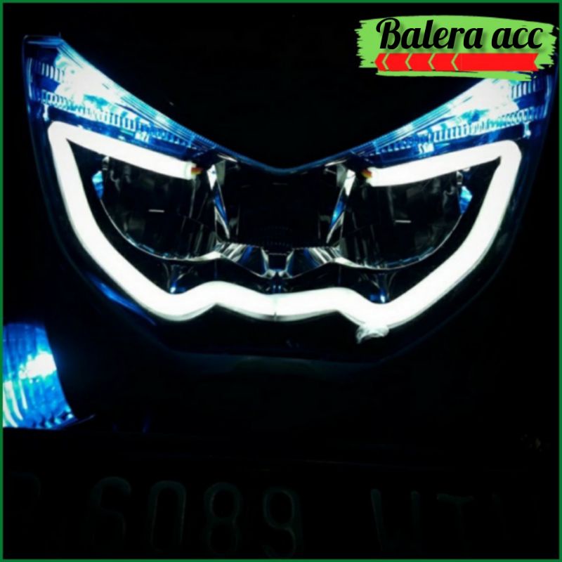 Lampu Led Alis DRL Flexible Merk AES Untuk PCX ADV Nmax Aerox Vario Mx R15 R25 Scoopy Beat Lexi Dll