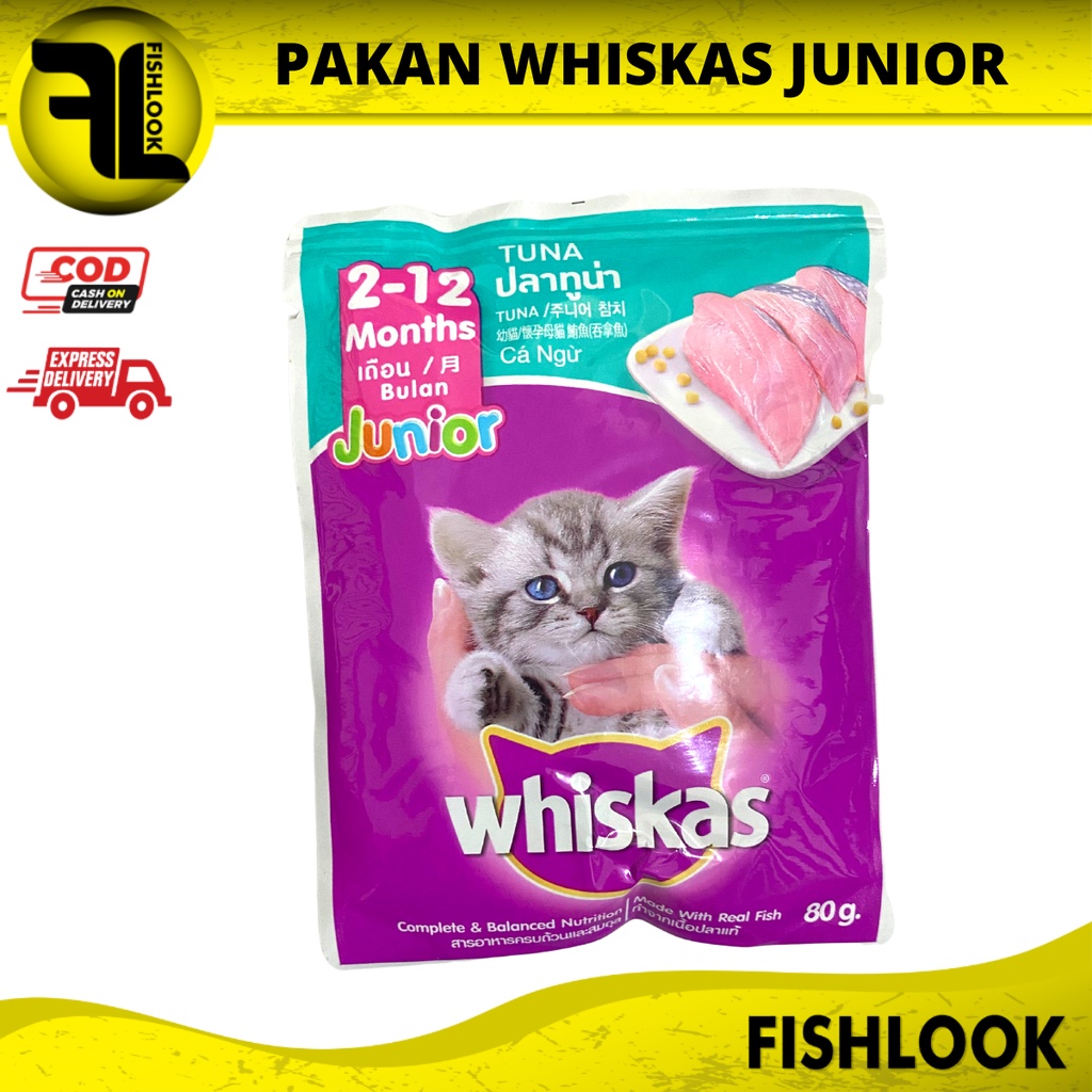 Whiskas 1+ Makanan Kucing Basah Saset - Whiskas Saset All Varian 80 Gr Wiskas