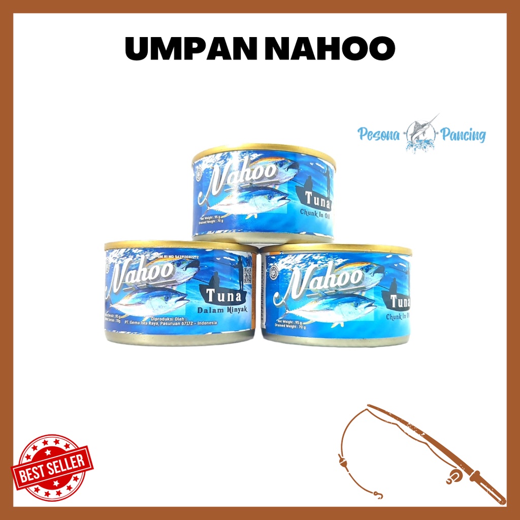 Umpan pancing NAHOO TUNA KALENG Pelet Ikan Mas Sangat Gacor