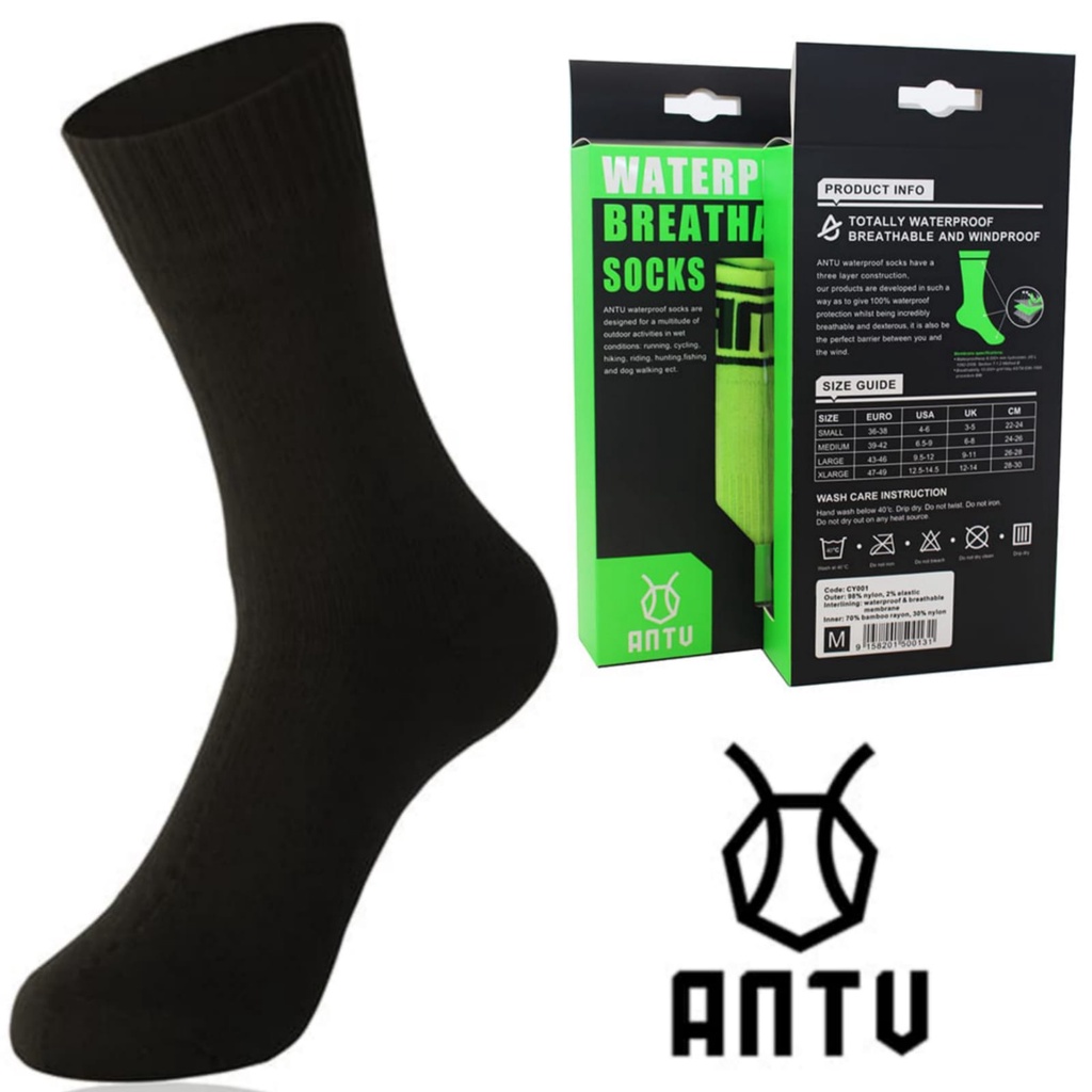 ANTU WATERPROOF BREATHABLE TRAIL SOCKS kaos kaki anti air outdoor lari