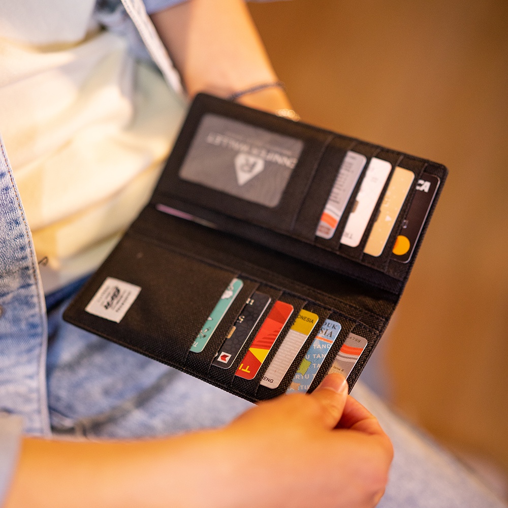 JFR Fashion Dompet Pria Panjang Bahan Kulit Canvas JP09-6