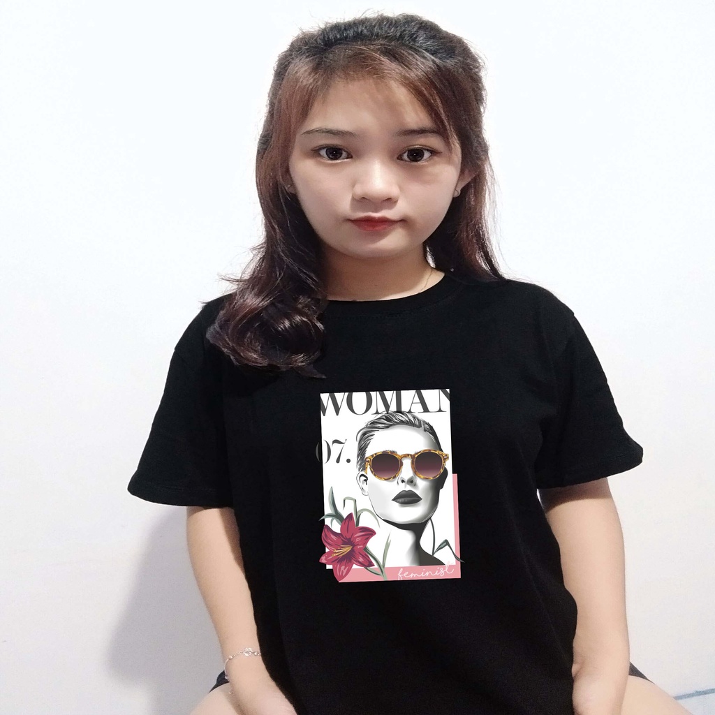 AS /  kaos distro motif woman - kaos pria wanita / kaos pria / baju wanita / kaos wanita / baju pria / atasan / polos / atasan wanita / tshirt