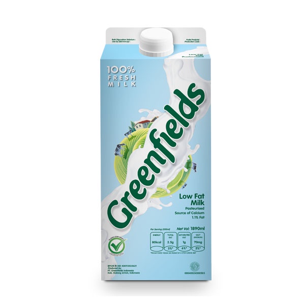 

GREENFIELDS LOWFAT MILK 1.89 LITER - SUSU