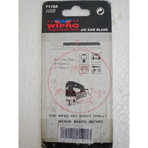 Mata Gergaji Jigsaw Jig Saw Blade T118A T 118 A T118 A T 118A WIPRO
