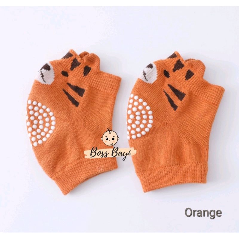 BOSS BAYI - Knee Protector / Knee Pads Untuk Pelindung Lutut Bayi Belajar Merangkak Jalan Motif Hewan