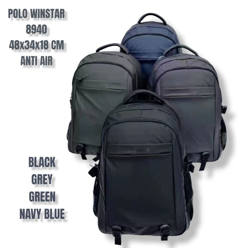 Tas ransel import polo winstar anti air new model kekinian - Original