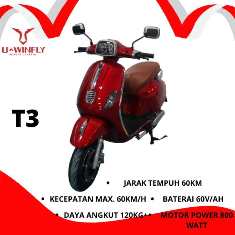 Motor Listrik Motrik Uwinfly T3 Ban Tubles Terbaru Terlaris Ready Stock Original