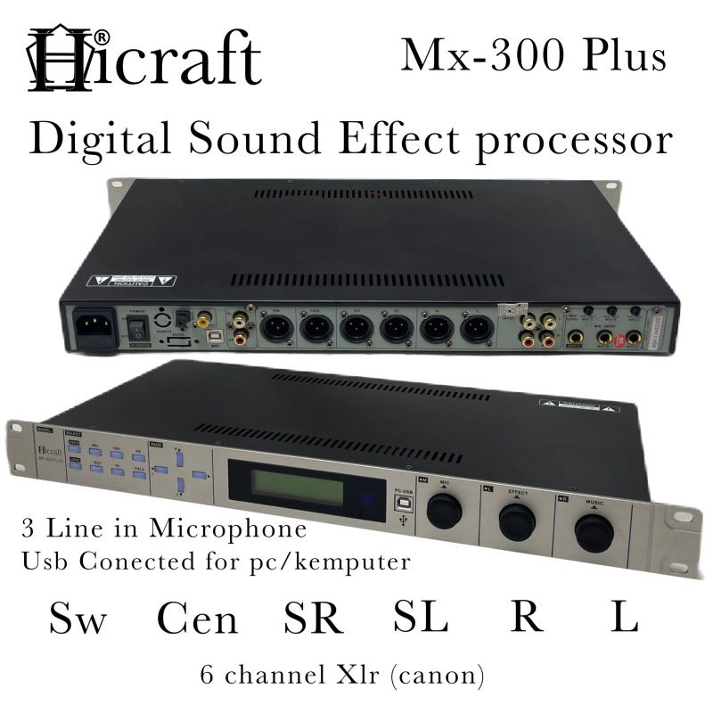 Dsp Core Procesor Musik Sound Hicraft MX 300 Plus 6 Channel Perfect