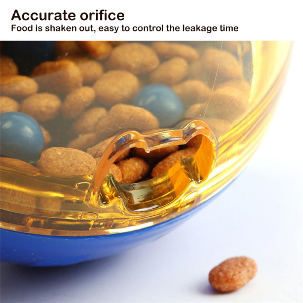 Timekey Dispenser Makanan Anjingkucing Peliharaan Bentuk Bola Interaktif L1P9