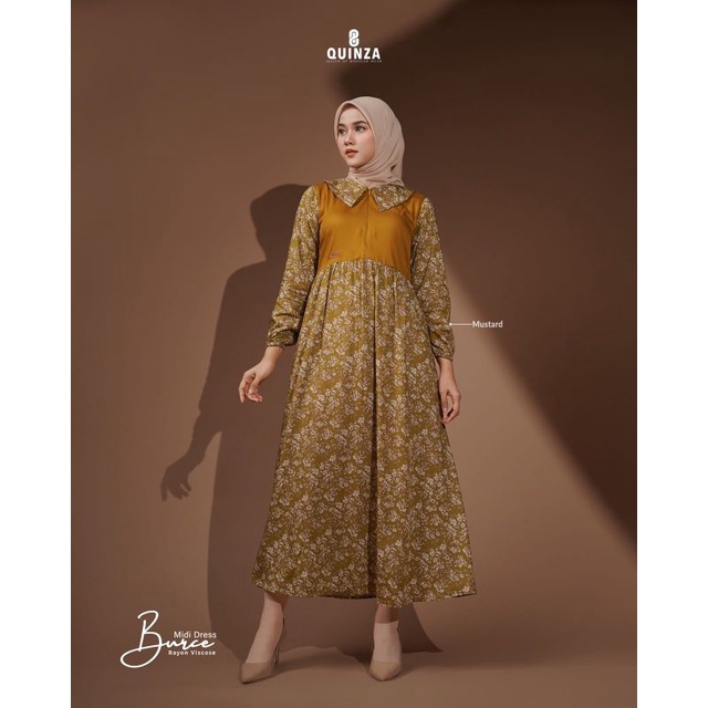 BURCE MIDI DRESS BY QUINZA