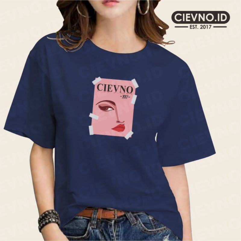 KAOS LENGAN PENDEK GIRL FACE (DIGITAL PRINTING) SIZE S - XXXL (UNISEX)
