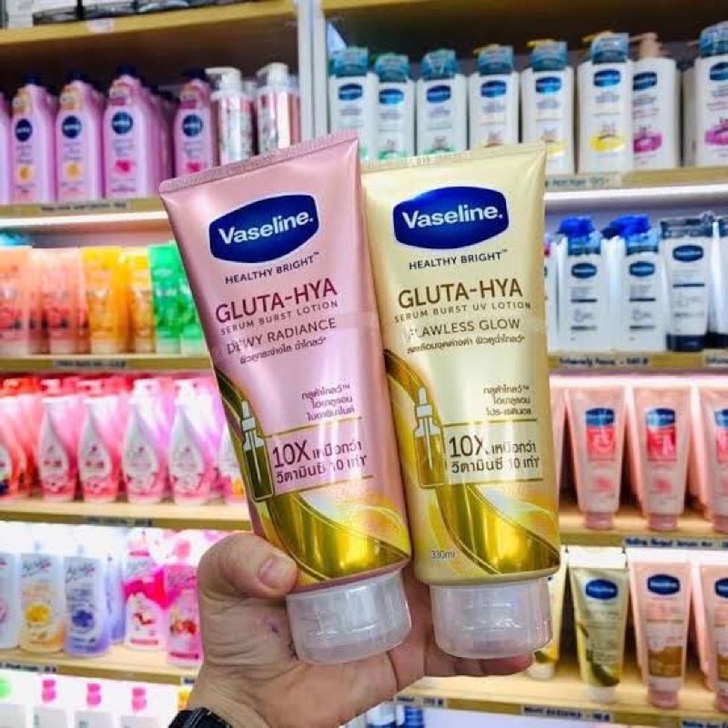 Vaseline Gluta Hyalu Serum Burst Lotion Dewy Radiance / Flawless Glow / Overnight Radiant Repair / N