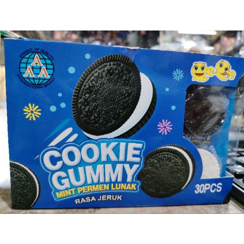 

permen lunak cookie gummy isi 30