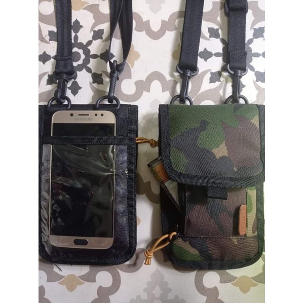 Tas dompet koin kalung mini selempang gantung leher sako wallet tempat id card/tas hp