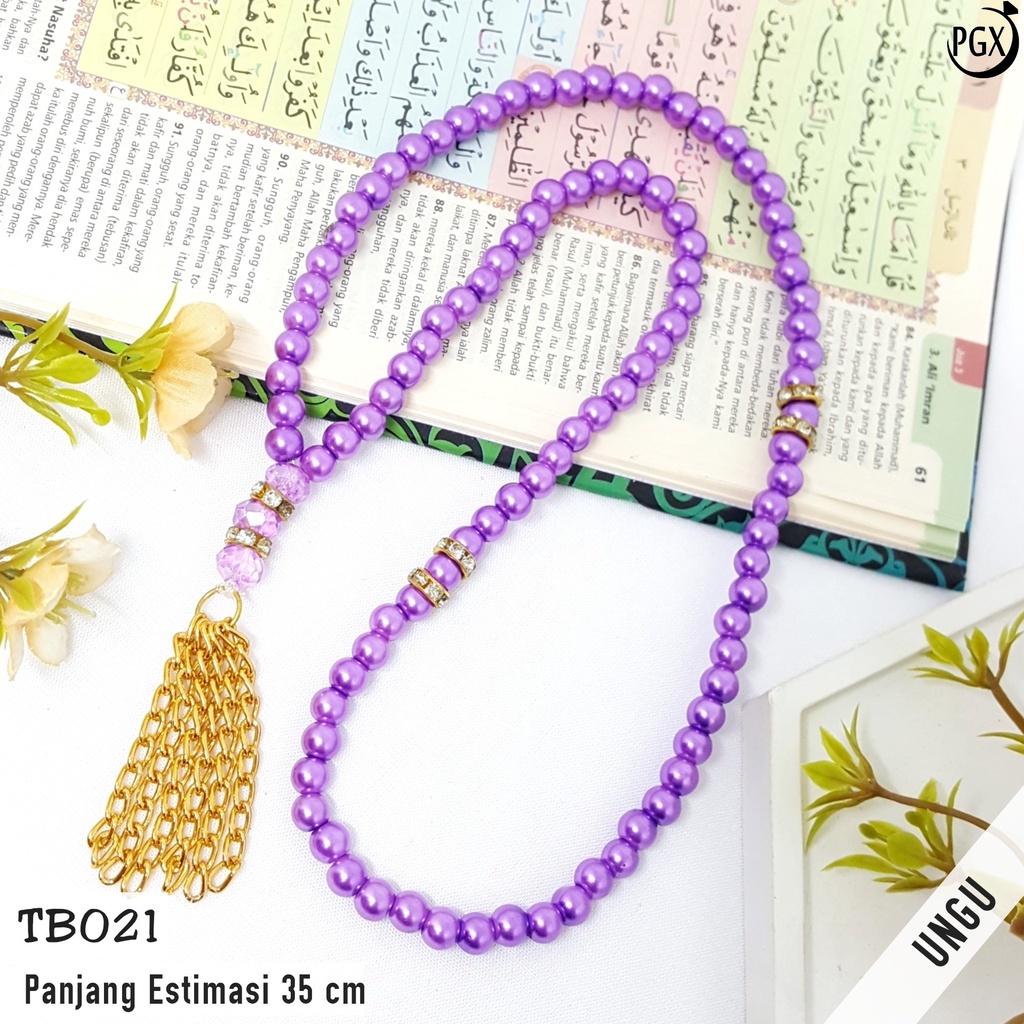 PGX Tasbih Mutiara / Kristal Mewah 99 Butir Fashion Muslim TB021