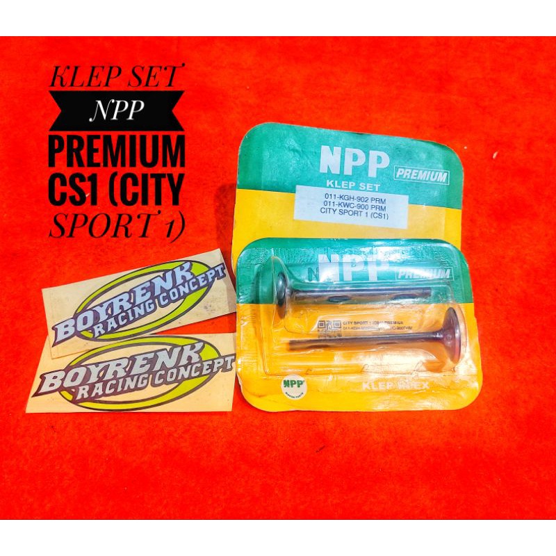 KLEP SET /PAYUNG KLEP CS1(CITY SPORT1)SET IN EX NPP PREMIUM -BOYRENK RACING