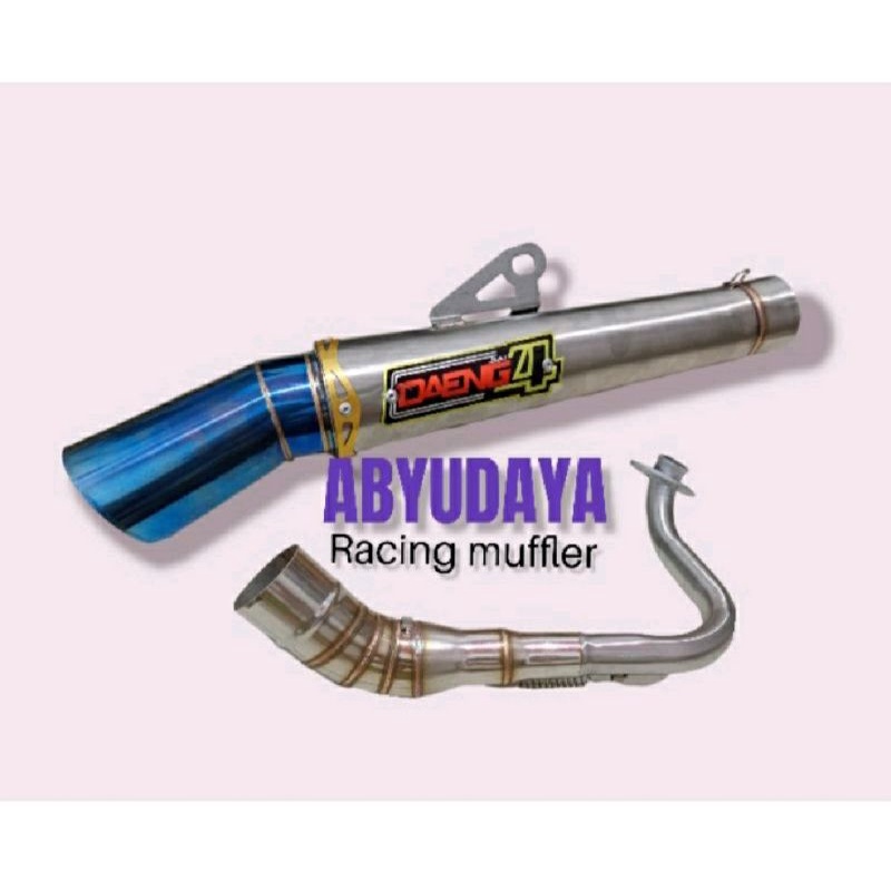 KNALPOT RACING DAENG SAI 4 LEHER ATAS MOTOR, BEAT FI BEAT KARBU GENIO SKUPY VARIO 125 VARIO 150