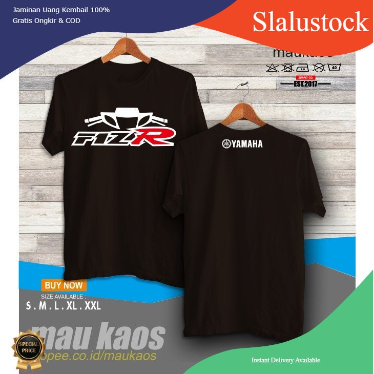 Slalustock Kaos Baju Yamaha F1ZR Face Kaos Otomotif
