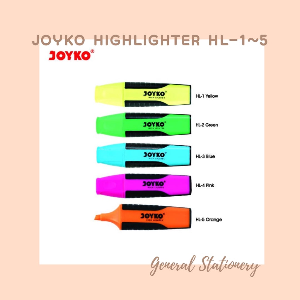 

Joyko Highlighter HL-1~5 / Penanda