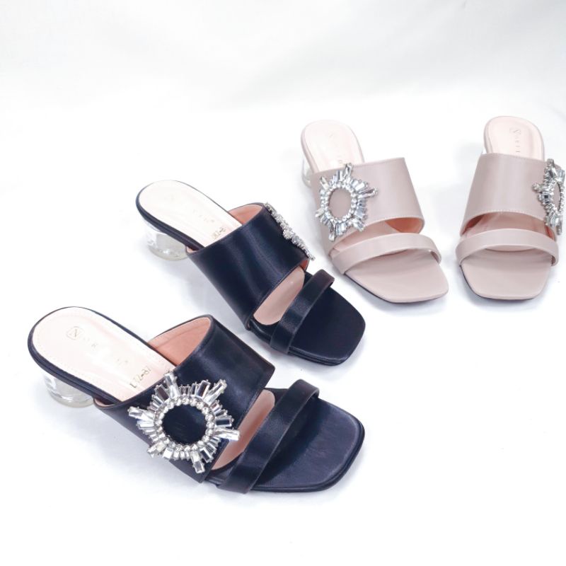 Norvid DK87 Double Strap Heels Diamond