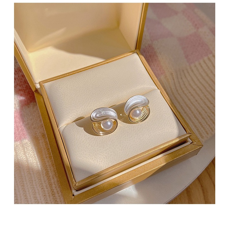 Anting S925 Silver Needle Aksen Mutiara Untuk Wanita