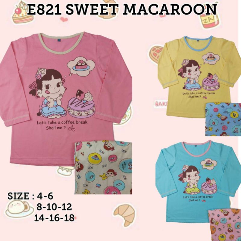 ANNE CLAIRE - PP ANAK CEWEK UK 4 | BAJU TIDUR ANAK PANJANG - PANJANG | BABYDOLL ANAK  USIA 3-5 TAHUN