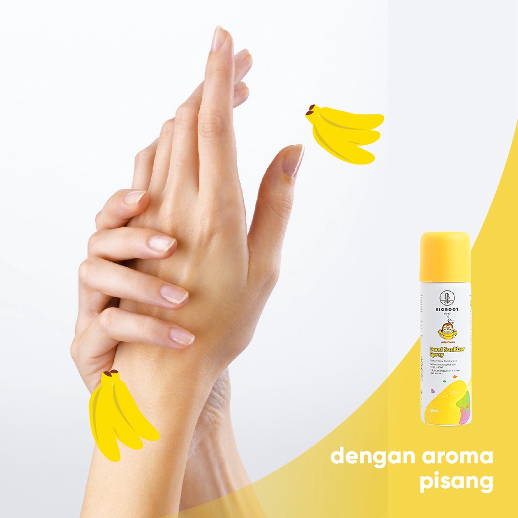 Bigroot Foodgrade Hand Sanitizer Spray Sang Pisang 50ml Bigroot Care