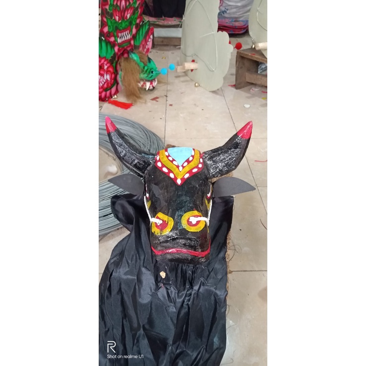 Bantengan tanduk | BANTENG KAYU ASLI% MAINAN ANAK | BANTENG TANDUK AN ADA KAIN | Bantengan kemol/ Ba