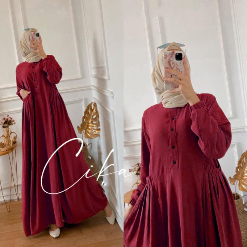 GAMIS CRINKLE PREMIUM CIKA DRESS MAXY