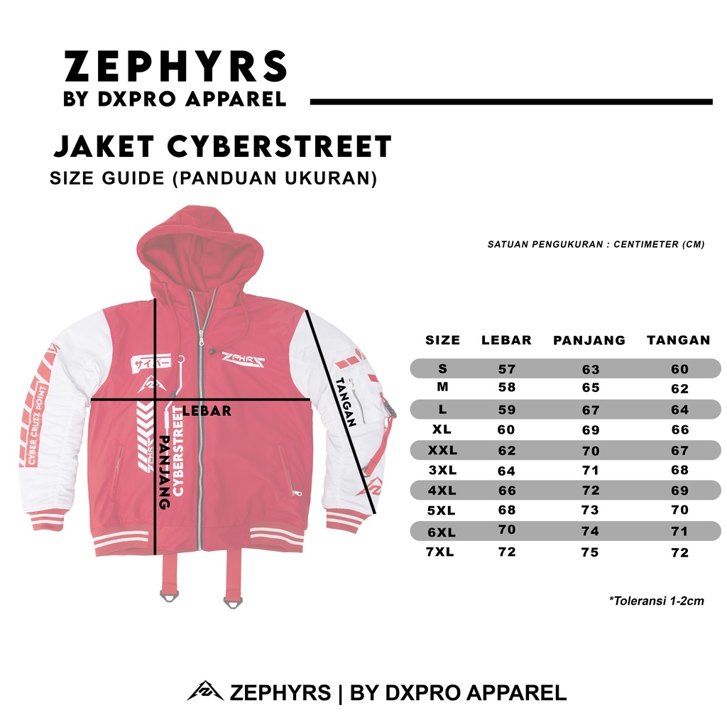 ZIPPER  CYBER STREET RED ZEPHYRS